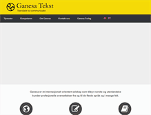 Tablet Screenshot of ganesa.no